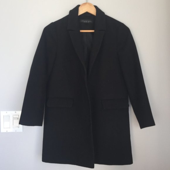 Structured Black Coat - perfect for work & dates - Picture 1 of 5